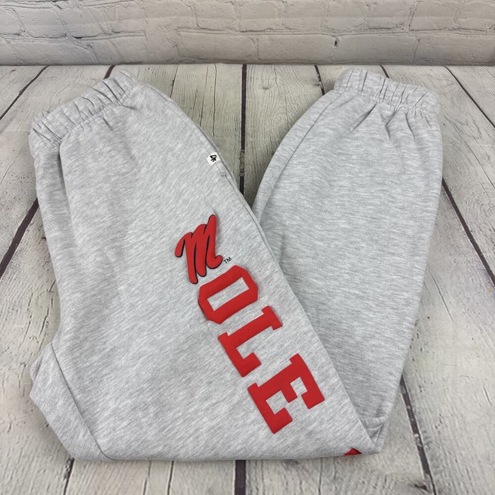 Ole Miss 47 Sweatpants Small Gray Sweat Pants